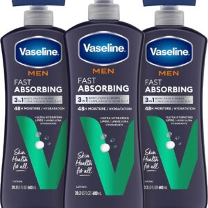 Vaseline Men 3in1 Body, Face & Hands Fast Absorbing